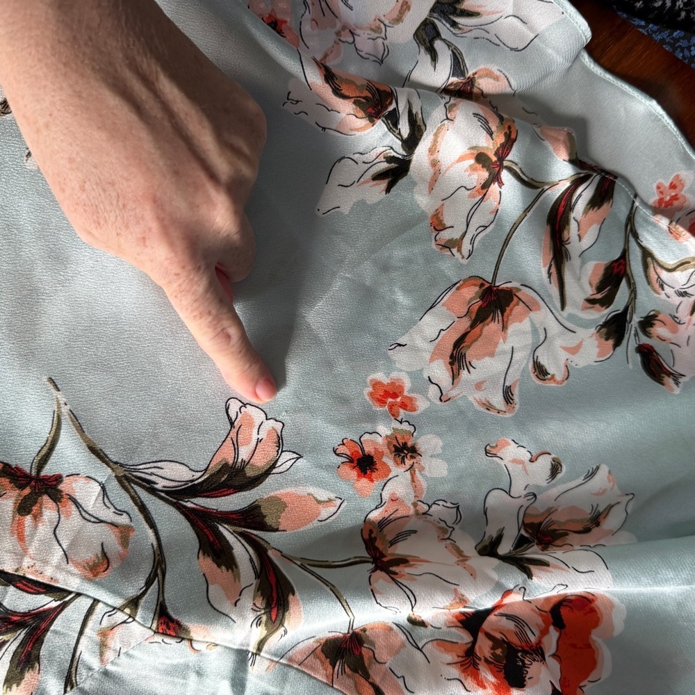 Lavish Alice One Shoulder Cut Out Asymmetric Midi Dress In Floral Print sz 4 - Picture 15 of 16